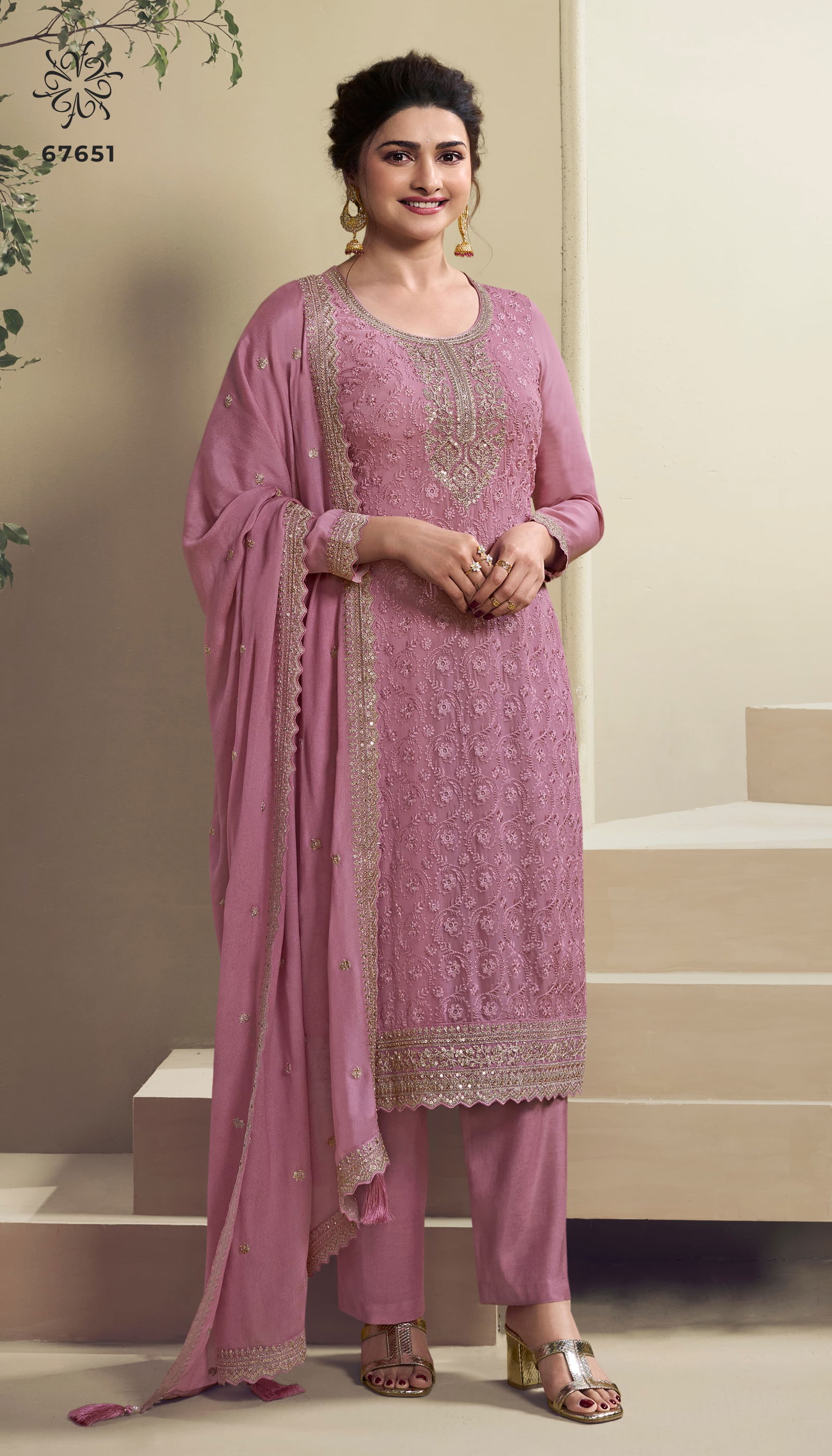 Saroj By Vinay Kuleesh Organza Designer Salwar Suits Wholesale Price In Surat
